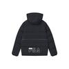 Fila Fleece Loose Casual Warm Hooded Puffer Jacket Unisex Outerwear Legendary-Blue F51U249902F-NV
