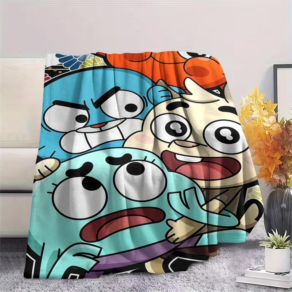Gumball-Print Flanelldecke, Hohe Qualität, Bequem für alle Jahreszeiten, Heimdekoration, Wärme und Komfort