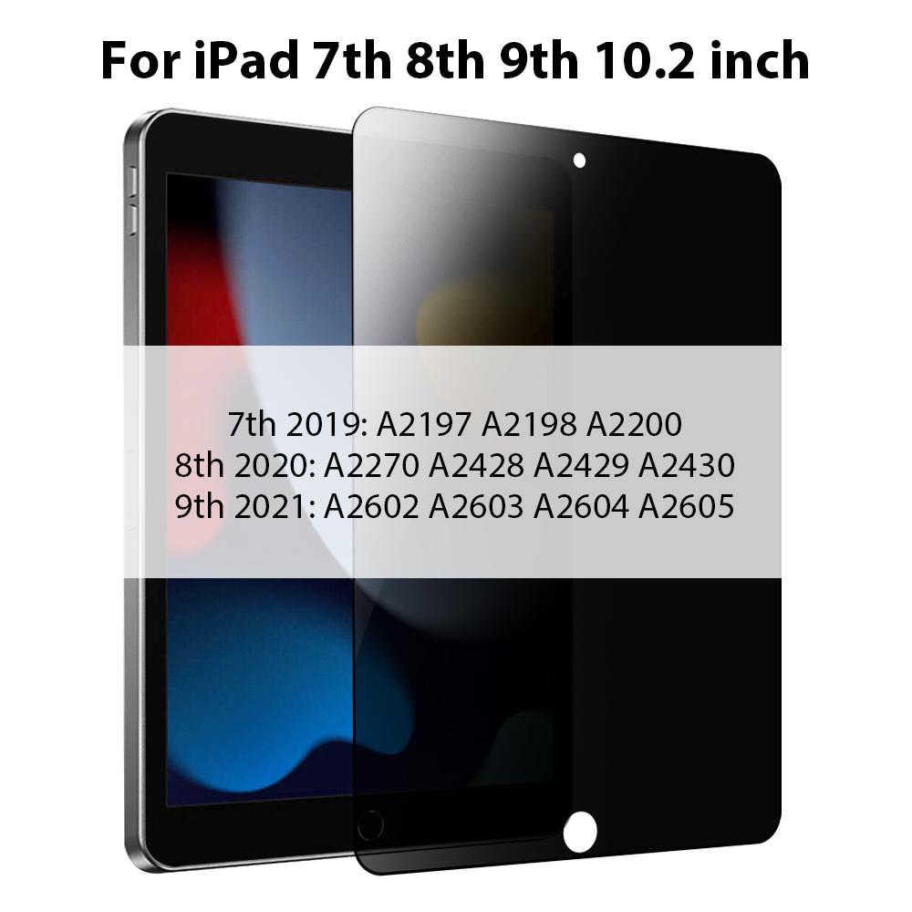 Privacy Glass For iPad Pro 12.9 12 9 11 6th 9th 10th 10 Gen Screen Protector For iPad Air 5 4 7th 8th 10.2 Mini 6 Anti-peep Film