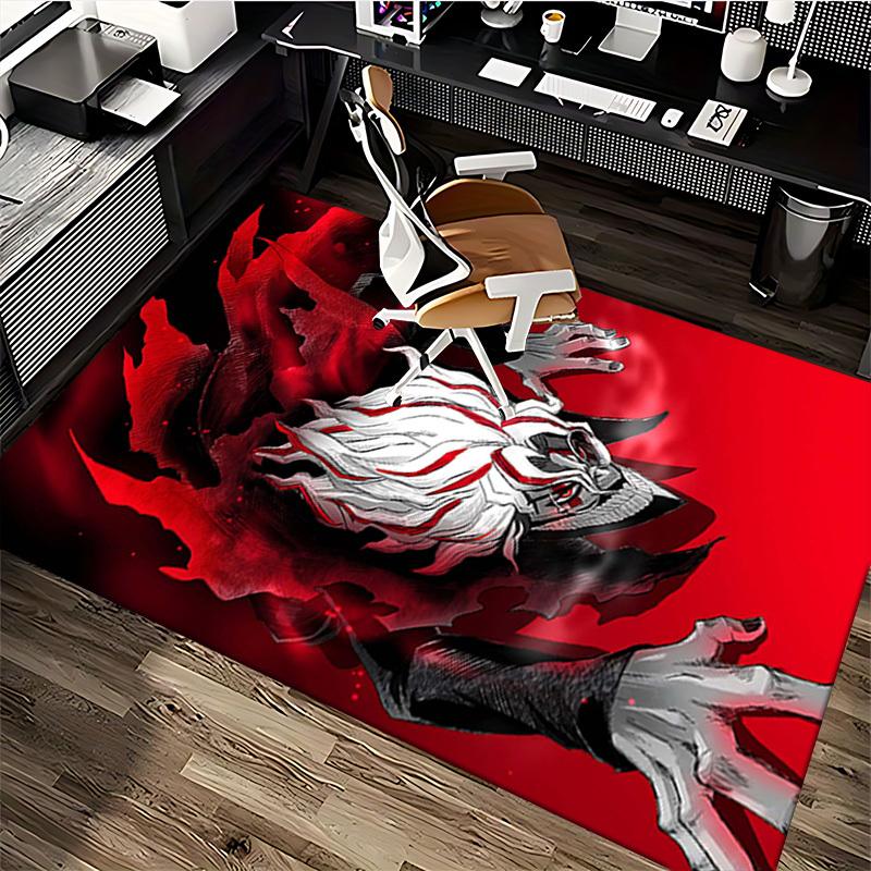 1pc Anime Demon King Chair Mat - Anti-Slip Carpet for Office, Home Decor, Living Room, Bedroom, Game Room - Perfect Gift for Anime Lovers.U001