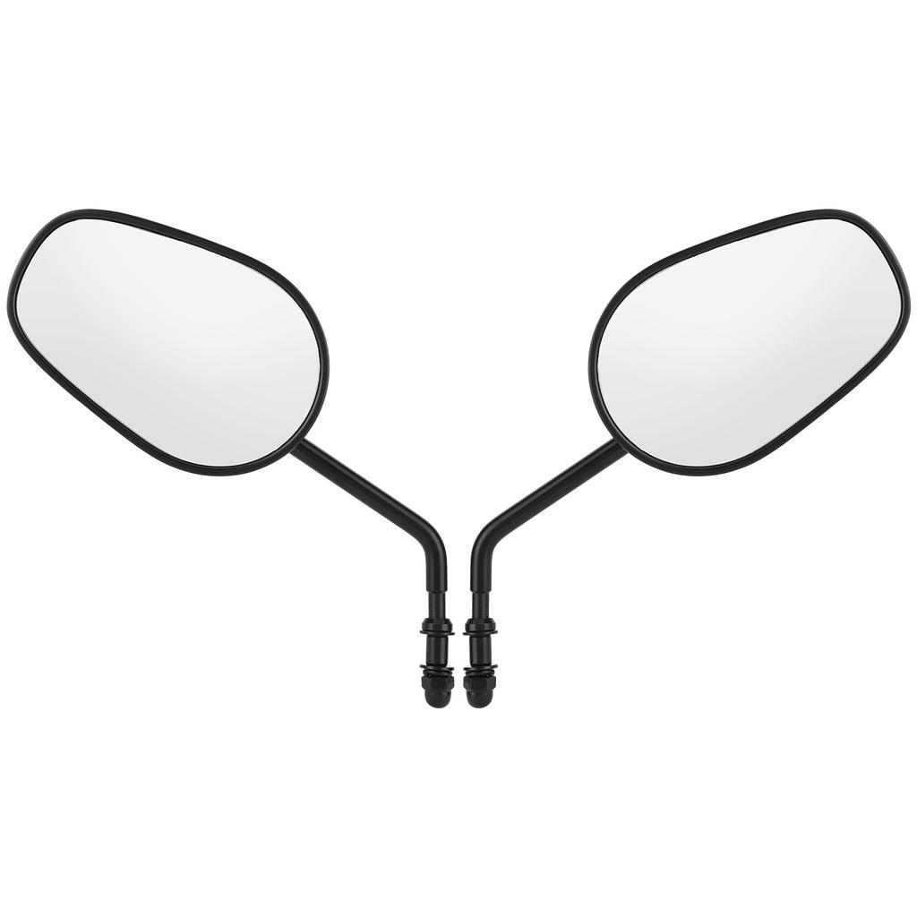 Pair Motorcycle Rearview Mirror Handlebar End Side View Glass Fit for Touring Glide 96‑17