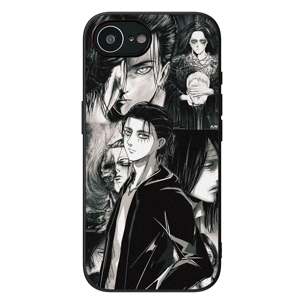 

Attack Eren Jaeger on Levi titan Phone Case for Apple iPhone 12 13 Mini XS 11 Pro Max 7 8 Plus + XR 8+ X SE 2020 SE3 Cover iPhone(7Plus)(8Plus)