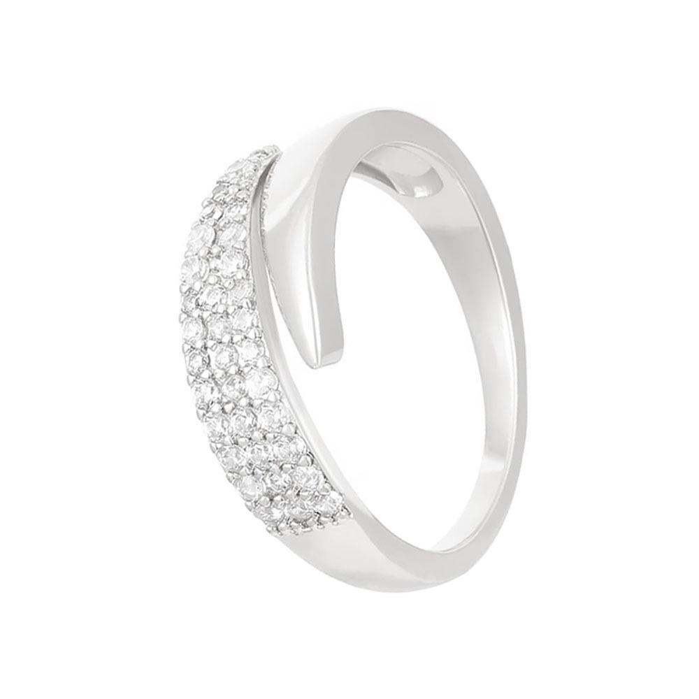 Chic Rhinestone Adjustable Open Ring for Women - Stylish Index Finger Accessory Open Adjustable