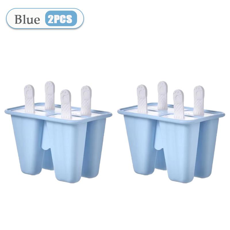 Popsicle Molds 4 Pieces Silicone Ice Pop Molds BPA Free Popsicle Mold Reusable Easy Release Ice Pop Make Homemade Ice Cream