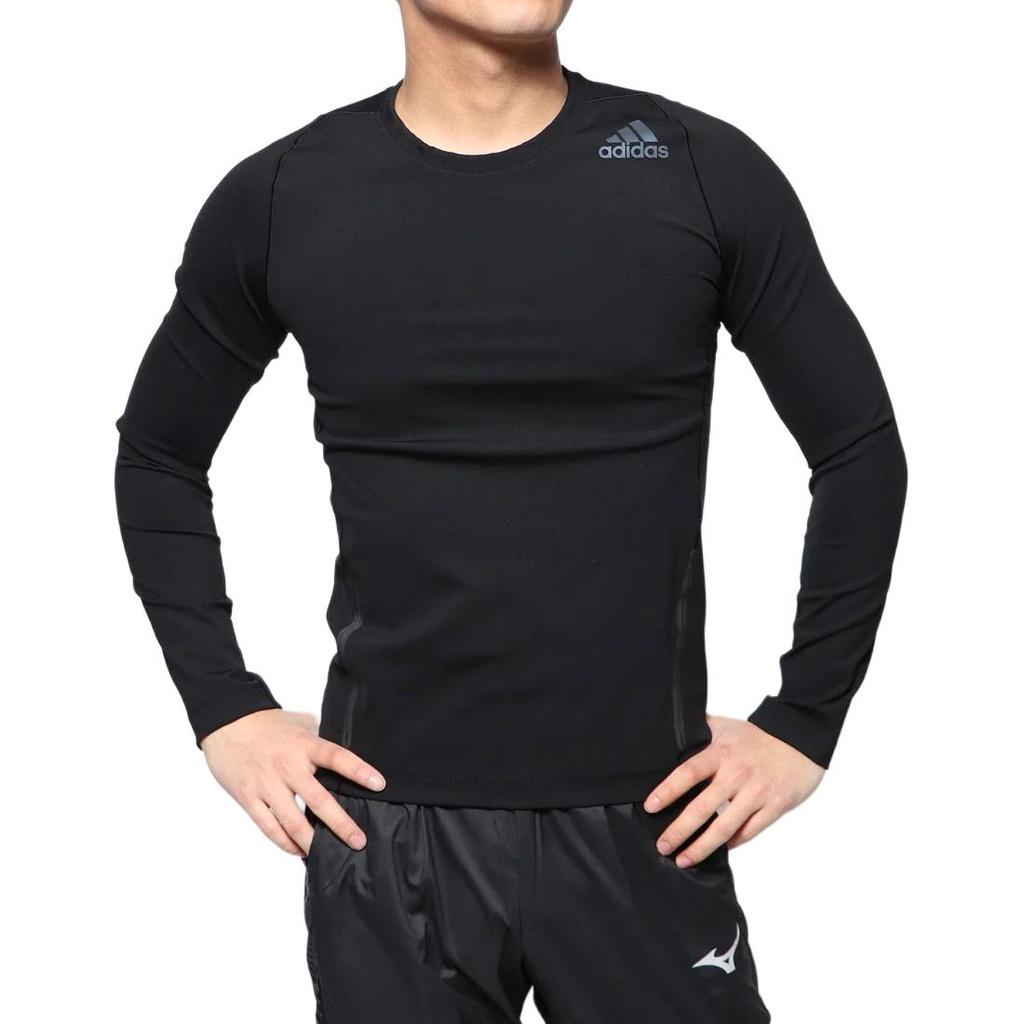 Adidas Ask2 Prm Tee Ls Moisture Wicking Soft Comfortable Fitted Gym Shirt Men Tops Black FJ6147