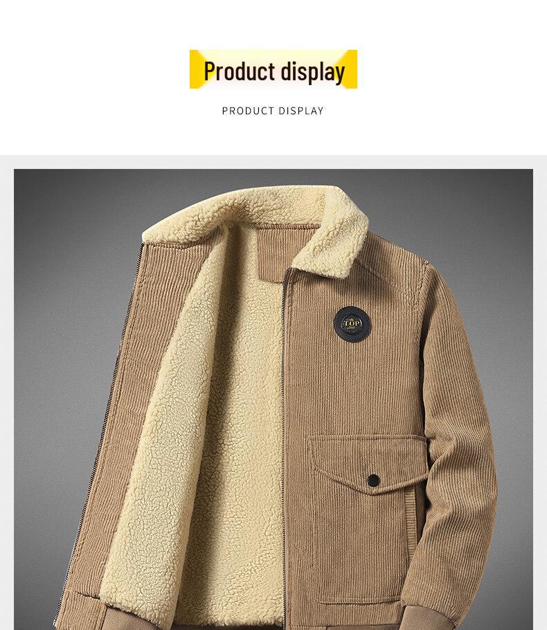 Men's Thick Corduroy Cotton Jacket - High-End Casual Outerwear
