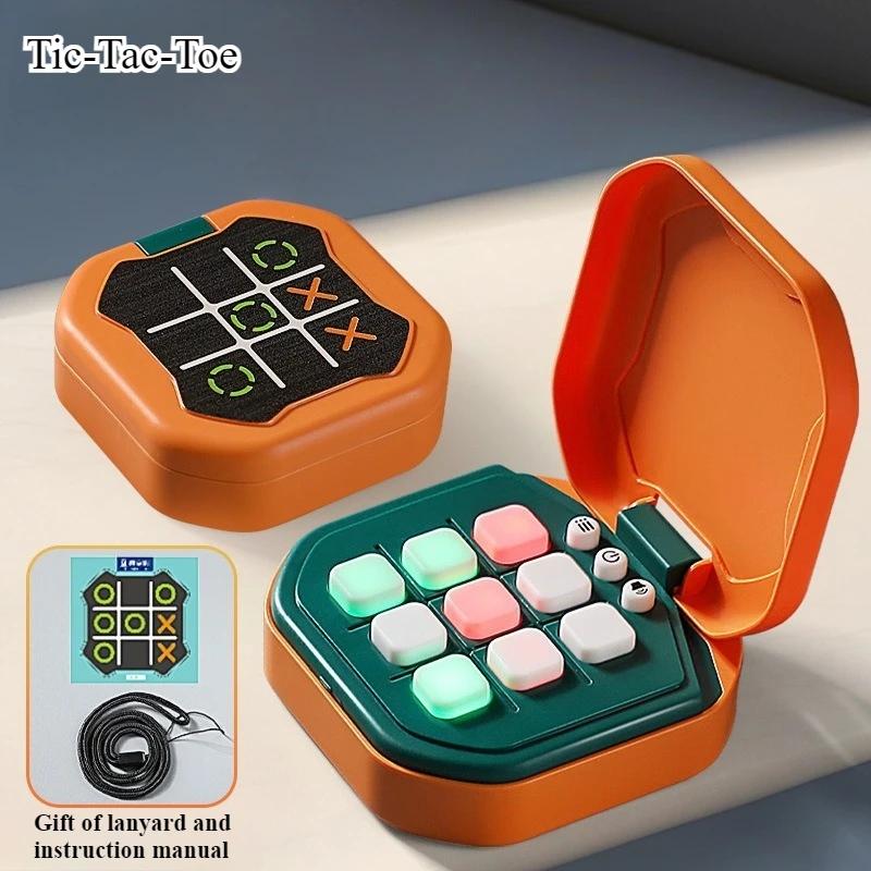 Tic-Tac-Toe Board Board Multifunctional Electronic Handheld Electronic Game Consoles Exercise Logical Thinking and Interaction оранжевый