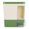 Rice Dispenser Press Type Humidity Proof Slim Rice Storage Container with Cup for Cereal Grain