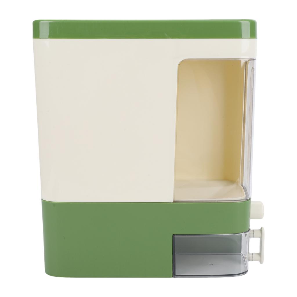 Rice Dispenser Press Type Humidity Proof Slim Rice Storage Container with Cup for Cereal Grain