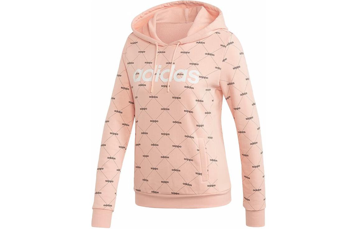 Adidas Sweatshirts Women s Pink Hooded Moderate Regular EI6246 M