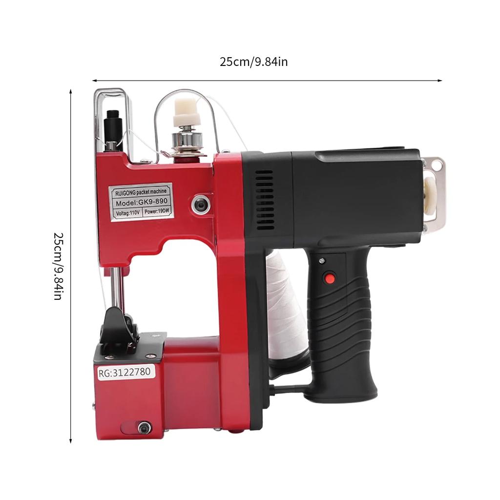 Electric Bag Sewing Machine, Industrial Bag Sealer with Charger, High-speed Portable Electric Bag Sewing Machine