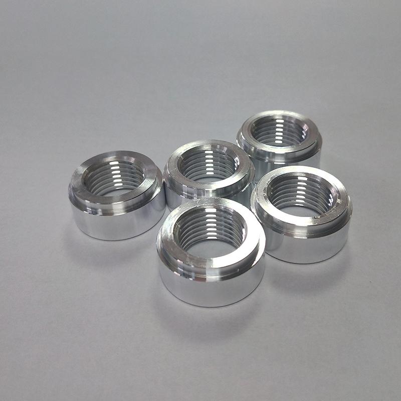 2PC Female Thread Weld On Bung Hose Adapter Aluminum Fitting 1/2 3/4 1/4 1/8 3/8 NPT M18X1 5 M16X1 5 M14X1 5 Size