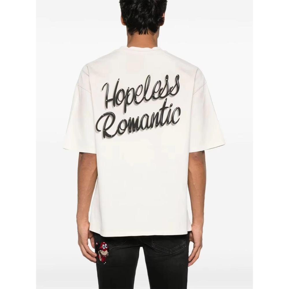 High Quality Sports Training T-shirt Men's Women's Pure  Summer Luxury Brand Short Sleeve T-shirt Simple Fashion Print