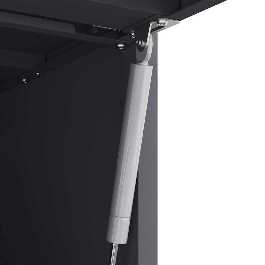 Wall Mounted Garage Cabinet with Gas Spring Door Anthracite