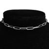 Stainless Steel Clavicle Chain Choker Necklace Female Punk Fashion Hip Hop Silver Color Short Neck Chains For Women Jewelry Gift