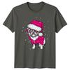 Pug Dog Santa Hat Christmas Pet Unisexs TShirt Unisexs Graphic Tee Holiday