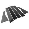 For Kia Forte -2024  Sedan 6pcS Set Black Pillar Posts Door Window Trim