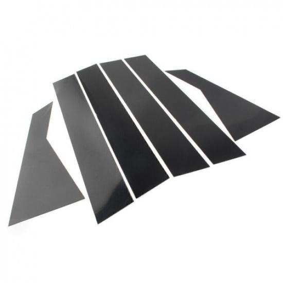 For Kia Forte -2024  Sedan 6pcS Set Black Pillar Posts Door Window Trim