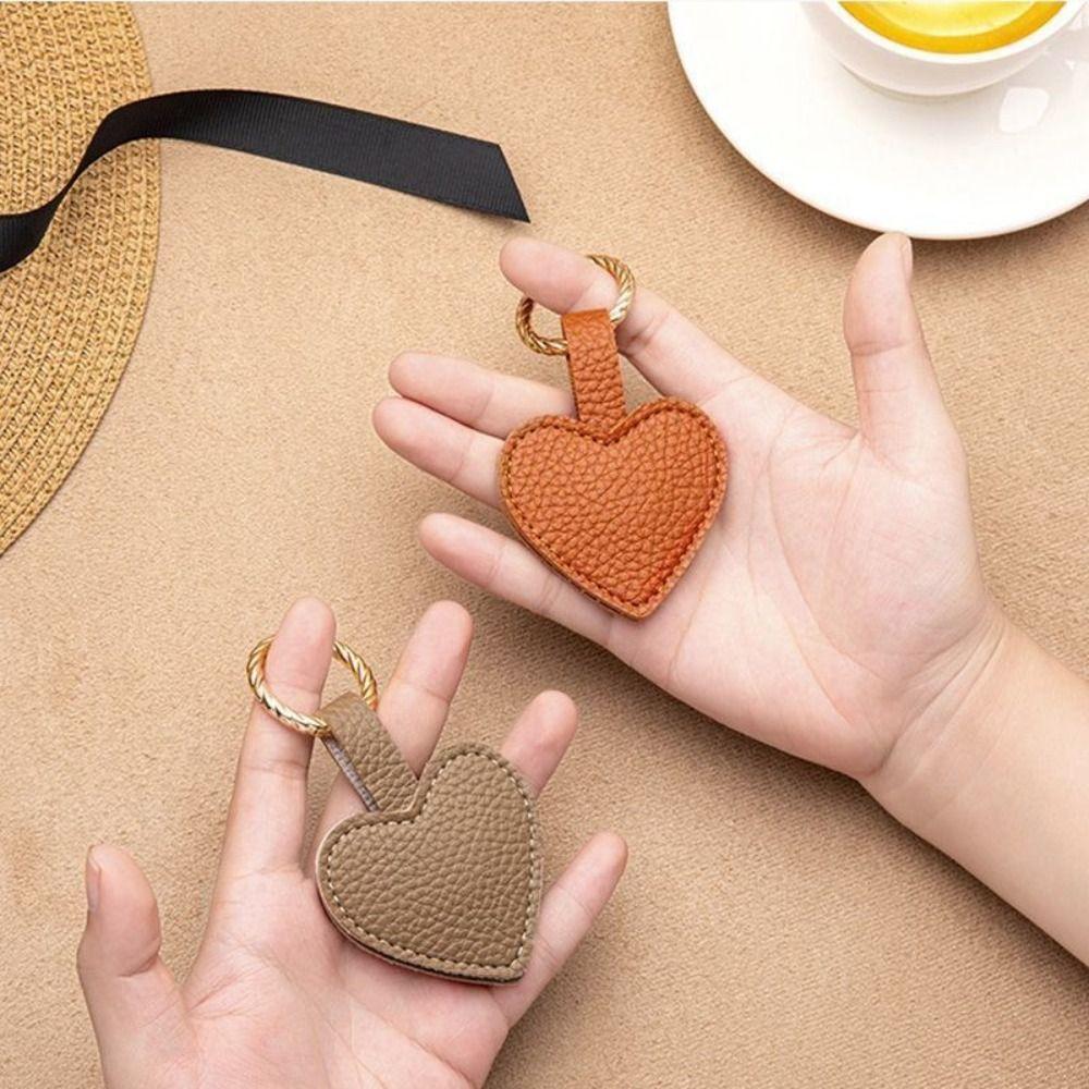 Heart Love Shape Hat Holder Anti-lost Pu Leather Magnetic Hat Clip Portable   Girl