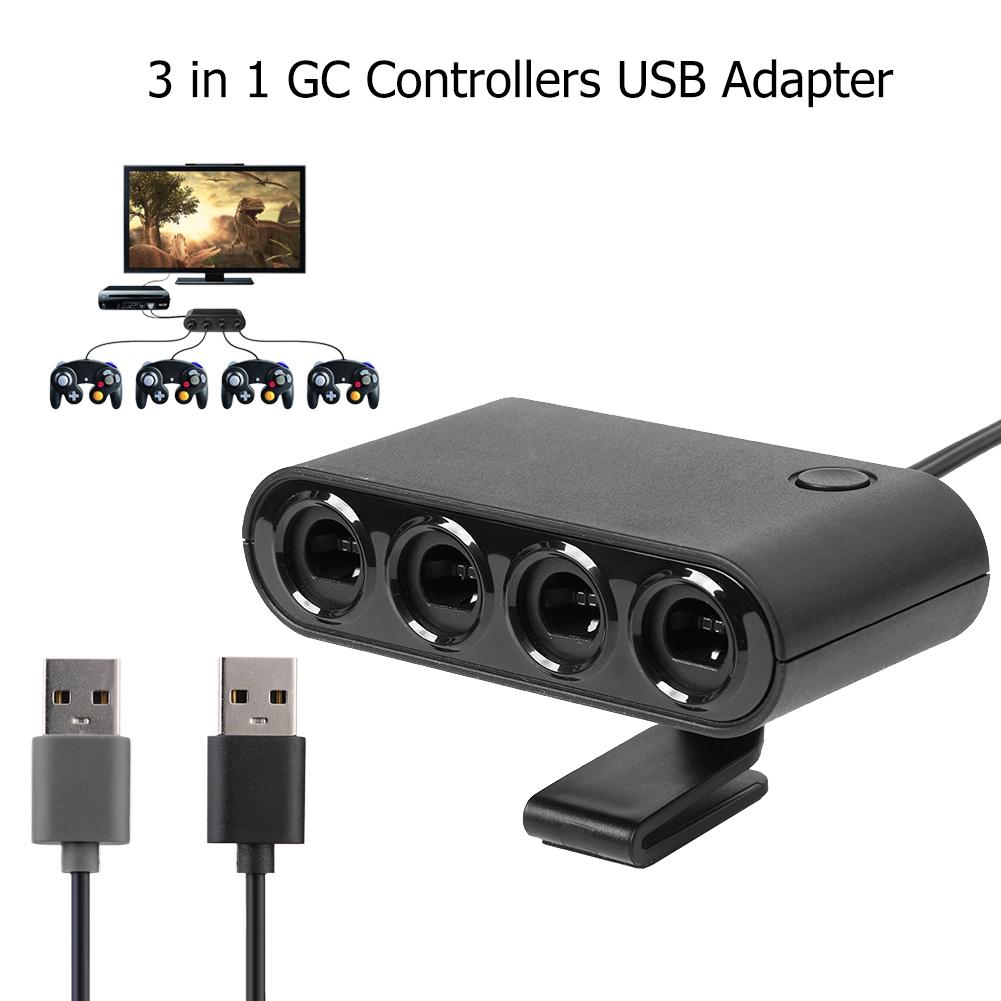 4 Ports Game Converter for GameCube GC Controller USB Adapter for Nintend Switch NGC/Wii u/PC Star Fighting Game Accessories