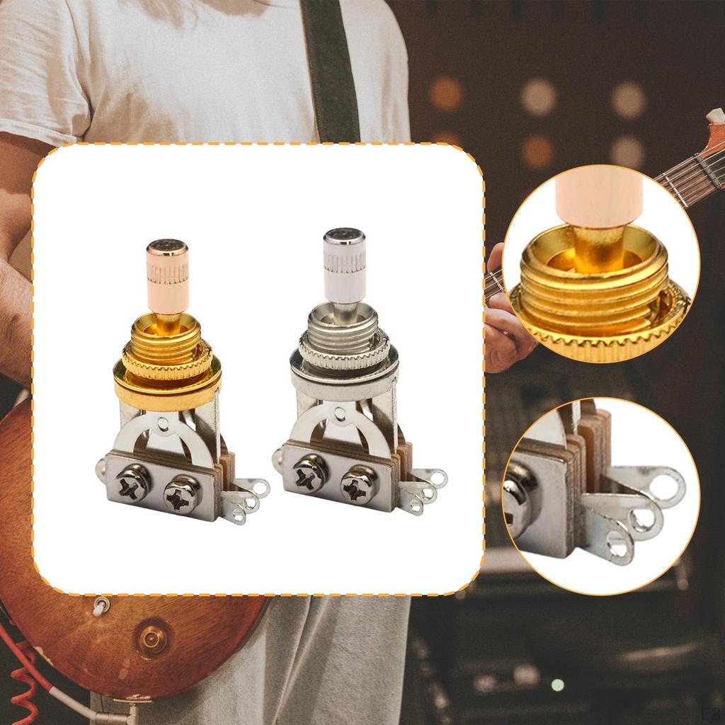 Electric Guitar 3 Way Toggle Switch Accessory Replace Pickup Selector for Adults