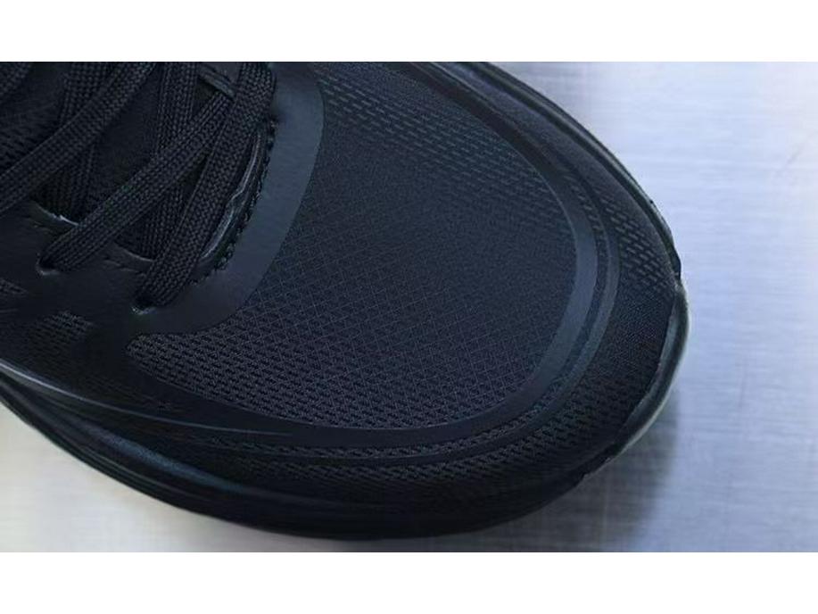 Brandneue wasserdichte Leder-Sneaker für Herren, superleicht, rutschfest, weiche Sohle, vielseitig für Fitness und Laufen, Schwarz.