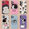 Popular Cartoon M-Mafalda For IPhone 17 16 15 14 13 12 11 Pro Max Plus Transparent Soft TPU Phone Cover
