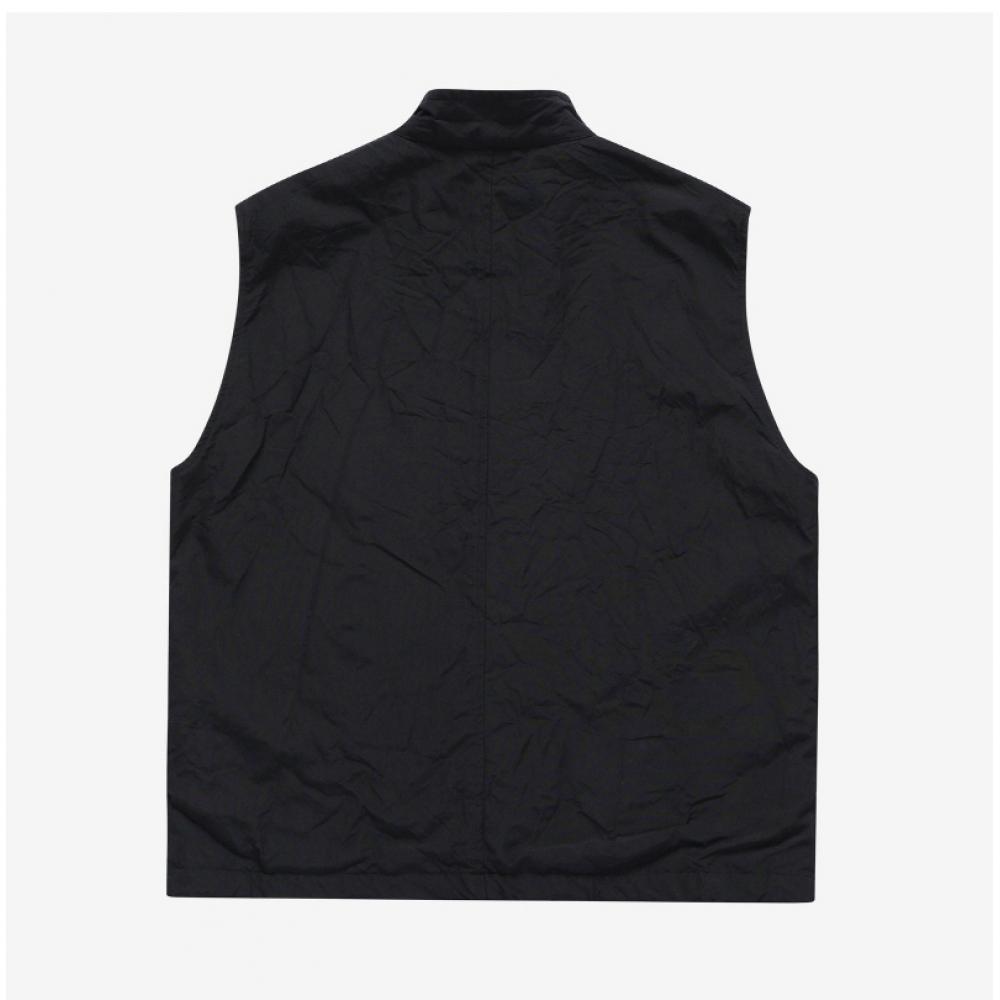 Orari A24Sv02wp Black High Count Wool Poplin Men S veSt