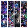 Transparent Phone Case Cover for Samsung Galaxy S25 S24 S23 S22 S20 S21 FE Ultra S25 Edge Plus 5G Capas Universe Starry Sky Moon