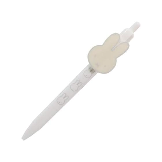 BSS Miffy Ballpoint Pen 0.7mm Ivory EB467WH Miffy Face Series with Acrylic Mascot