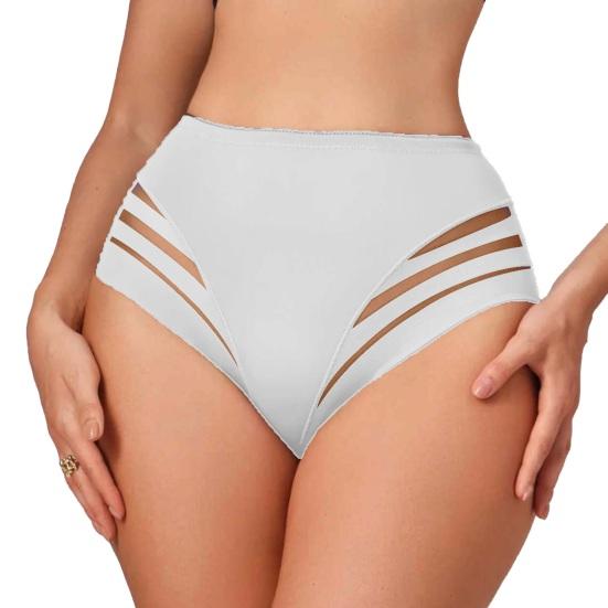 Women Middle Waist Underwear Spring Sheer Sexy Panties Summer Breathable Stretch Tummy Control Ladies Full Coverage