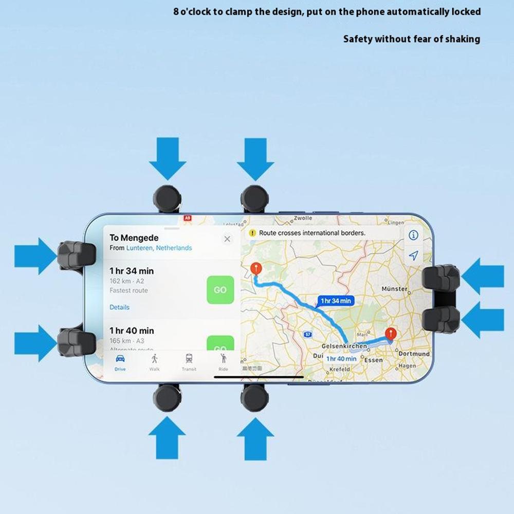 WUPP CS-2056B2 Suport de Telefon pentru Ghidon Motocicletă Anti-Șoc Suport de Telefon Stand