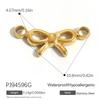 Waterproof Hypoallergenic DIY Jewelry 18K PVD Gold Plated Stainless Steel CZ Star Moon Heart Bow  Charms Pendants Bulk