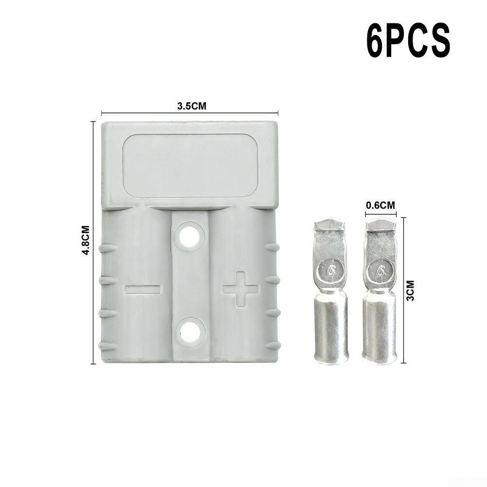 For Anderson Style Plug Connectors for Solar Caravan 6AWG 50AMP Pack of 6