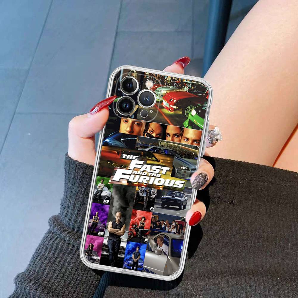

Action Movie Series Fast F-Furious Transparent TPU Phone Case For IPhone 17 11 12 13 14 15 16 Pro Max 16 Plus Cover iPhone 16pro max