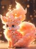 New Creative Nine Tailed Fox Fairy Car Pendant, Twelve Constellation Series Acrylic Home Decoration Pendant