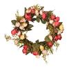 12" Artificial Wreath Rose Flower Door Wreath for Wedding Wall Home Decor