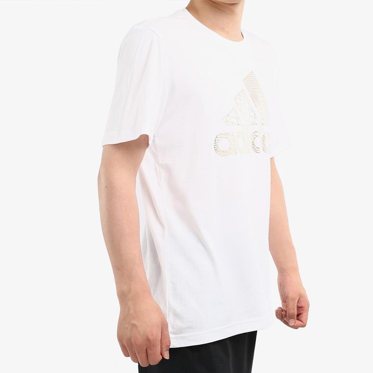 Adidas Sports Casual Crew Neck Short Sleeve T-Shirt Men Tops White ED7260