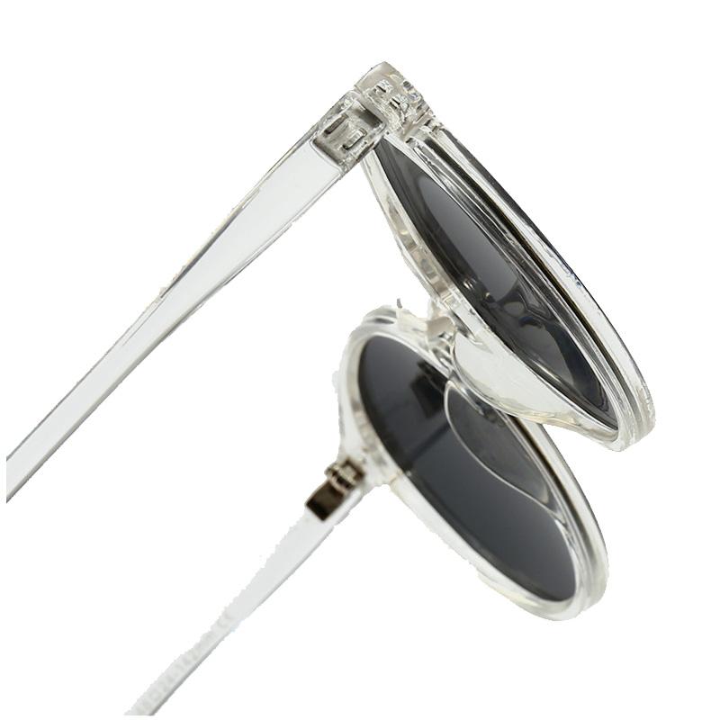 Fashion Polarized Sunglasses Soft Transparent Color Frame Clear Lens Sun Glasses Classic Vintage Sunshades For Men&Women