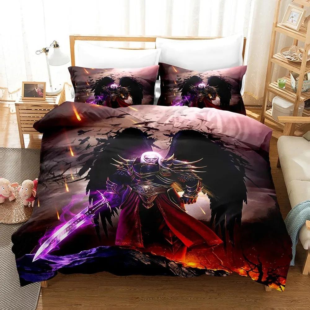Angel Bedding Set Single Twin Full Queen King Size Fallen Angel Bed Set Aldult Boys Bedroom Duvetcover Sets 3D Print 005