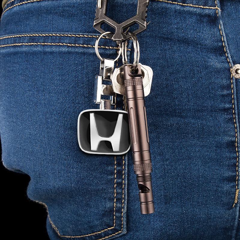 Car Keychain Car Emblem Gift with Key Ring Auto Accessories for Honda Mugen Power TypeR Jazz City Civic Inspire Accord FIT HRV CRV Odyssey Jade