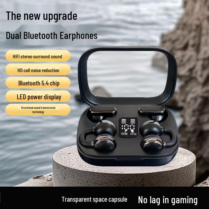 Q10 Couple's Bluetooth Earphones: High Sound Quality, Long Battery Life, Noise Reduction, Secure Fit, Set of Four.