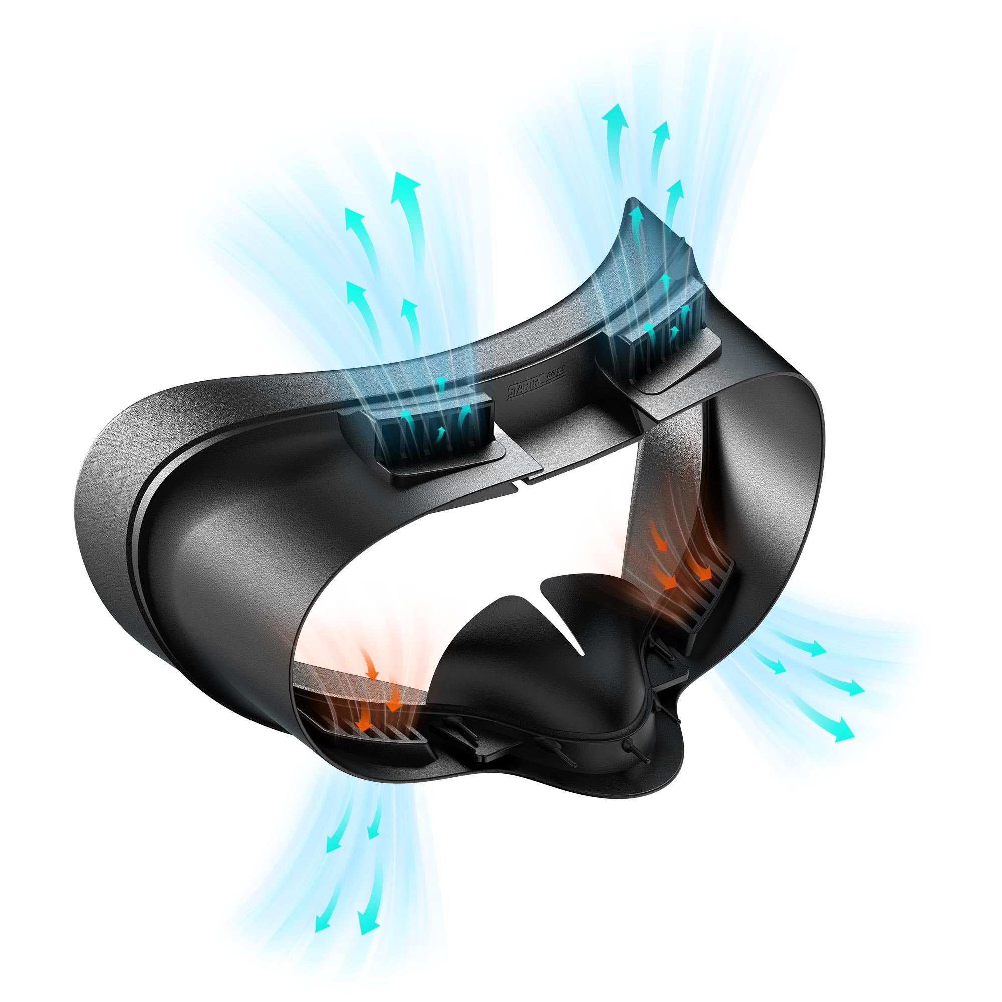 

STARTRC GAMES For Meta Quest 3S VR Face Mask Leather/Lycra Foam Pad Breathable Face Cover A