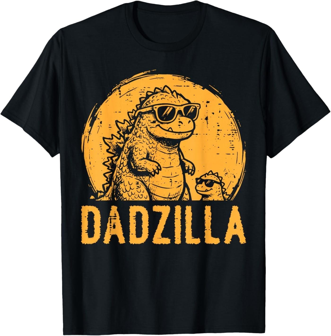 Dad Zilla Japanese Monster Funny Fathers Day Kaiju Daddy Men T-Shirt M