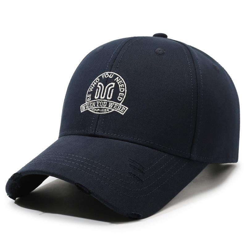 Embroidery Pattern Baseball Cap Unisex Sun Hat Outdoor Sports Cap тёмно-синий