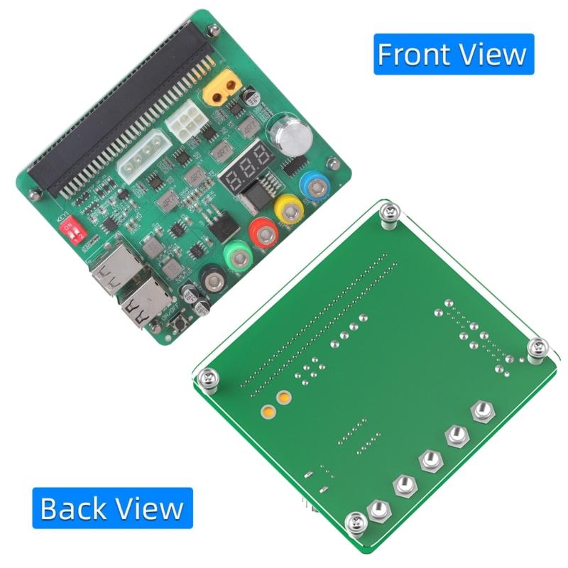 Power Supply Breakouts Boards with 4x USB2.0 Port Acrylic Case Kit for D750ES1 750AB-2 05NF18 05RHVV Accessories