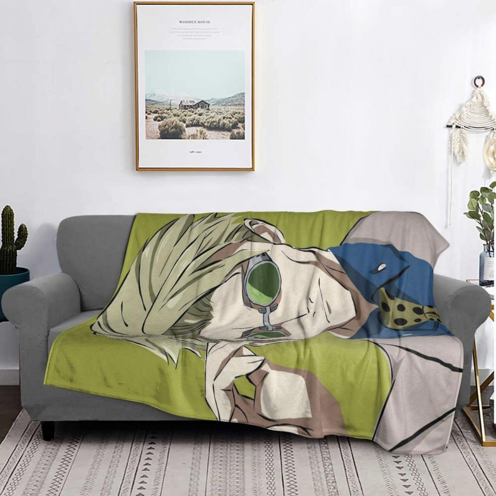 Nanami Kento Jujutsu Kaisen Decke Weiche Warme Flanell Überwurfdecke Tagesdecke für Bett Wohnzimmer Picknick Reisen Zuhause Sofa