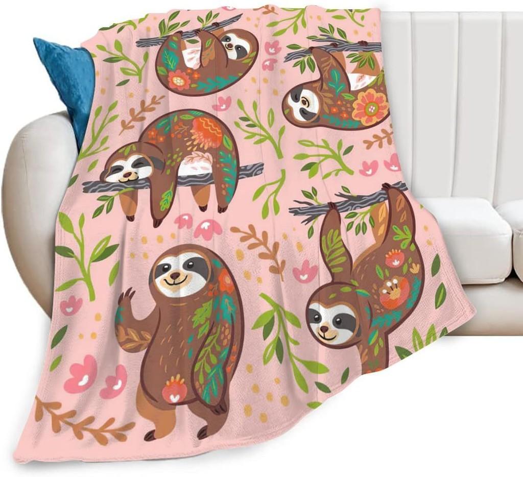 Highland Print Kuhdecke Tier Blume Überwurfdecken Plüsch Bettwäsche Flanell