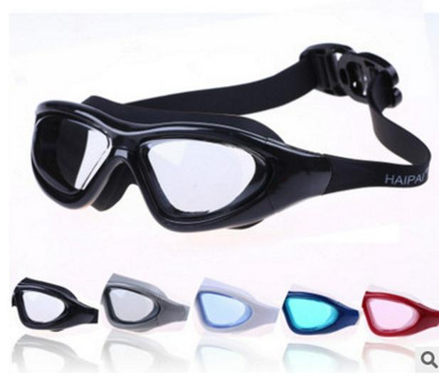 High-Definition Anti-Fog Waterproof Adult Swimming Goggles - Unisex Large Frame