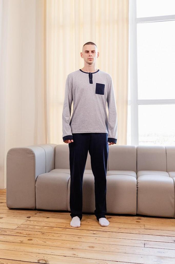 Herren Baumwollpyjama – Leicht, Atmungsaktiv & Weicher Griff, Jede Jahreszeit, 8625-001 HC